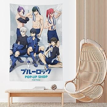 ブルーロック蜂楽廻極楽湯タペストリー館内装飾